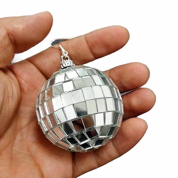 Jewelry - Huge Disco Ball Earrings